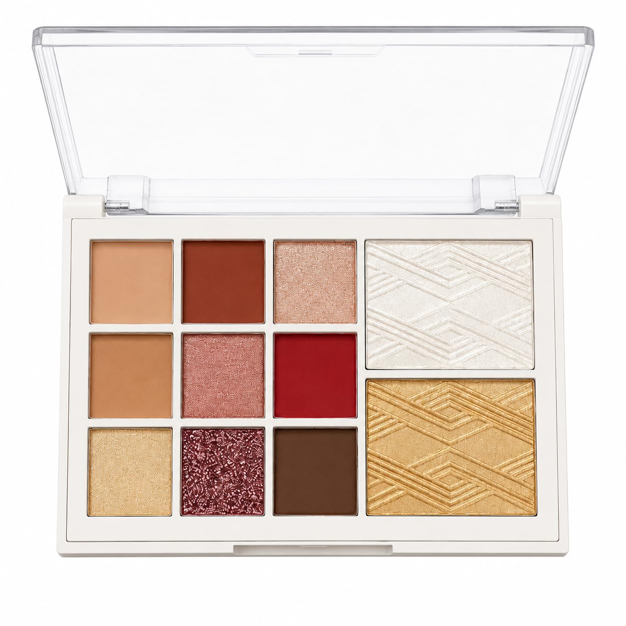 Refined Radiance All-in-One Makeup Palette, 9 Eyeshadow Shades & 2 Highlighters, Matte Shimmer Glitter Finish, Long Lasting Blendable Makeup Kit for All Skin Tones-image-11