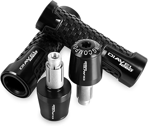 Puños de mango extremos de 78 pulgadas para manillar de goma de gel, manos de freno para Ducati Diavel 1260 2017 2018 2019 2020 2021 2022 2023