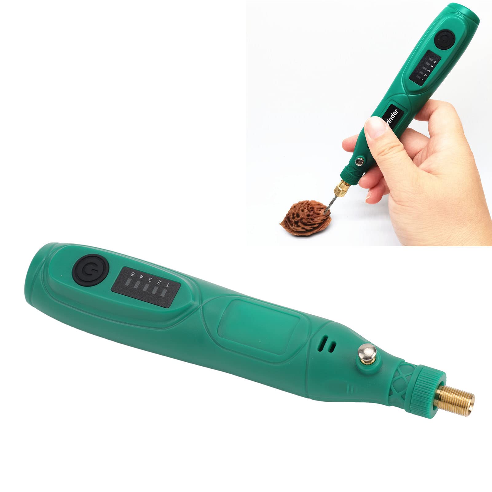 Kit di utensili rotanti senza fili da 3,7 V Mini smerigliatrice elettrica a velocità variabile per la lucidatura dell'incisione
