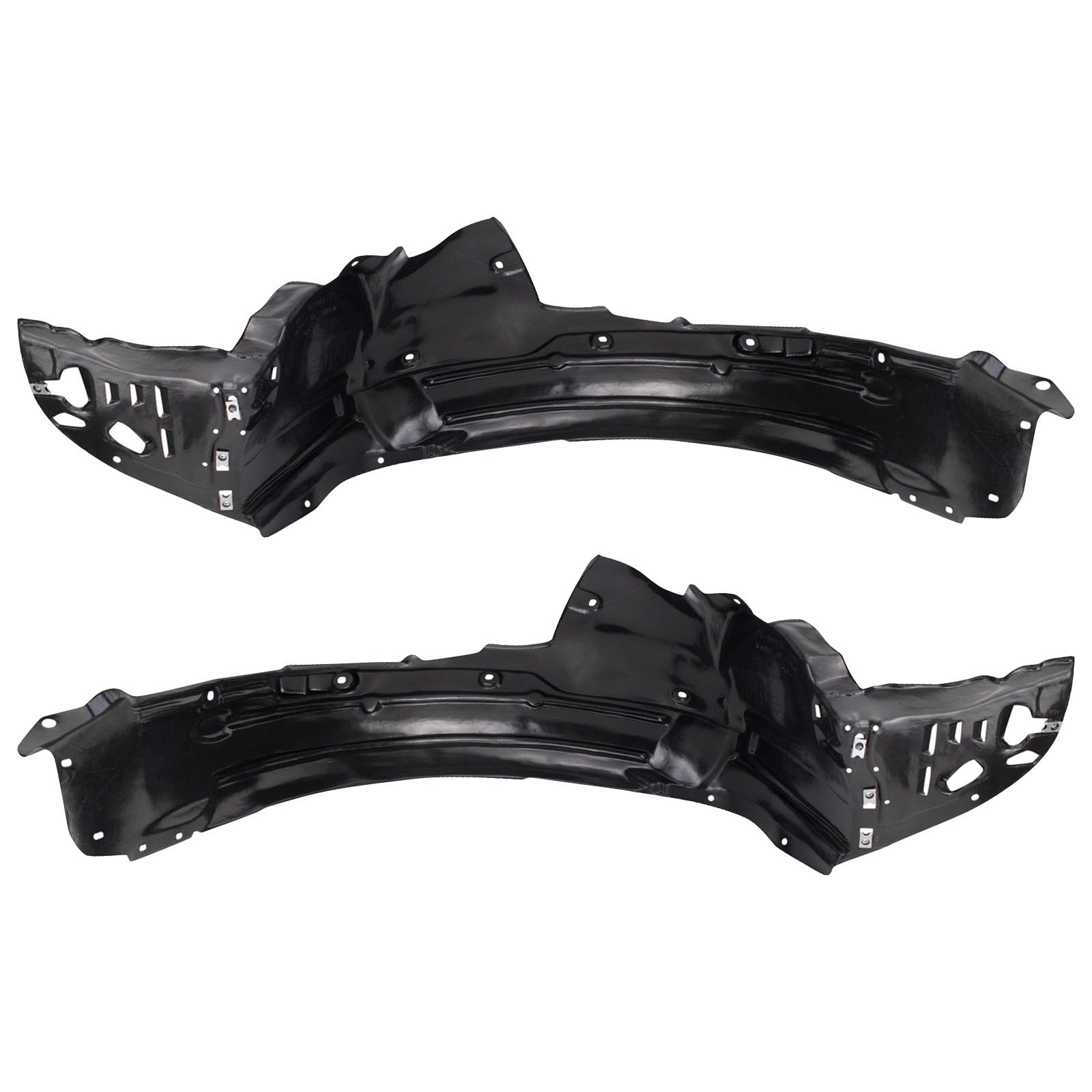 TRQ Front Driver and Passenger Side Inner Fender Liner Set | For 2012-2014 Acura TL Base Model