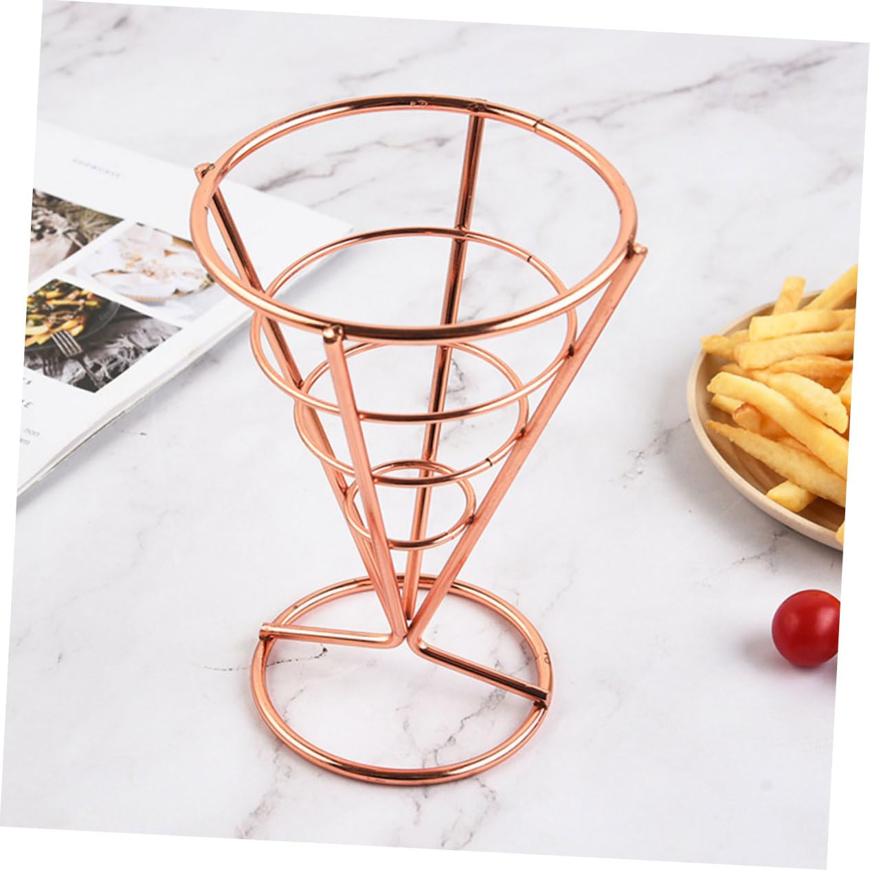 3 Series Conjunto De Canastas Papas Fritas Inoxidable Aperitivos Y Snacks Restaurantes Cocinas Y Cafés 3 Piezas*3