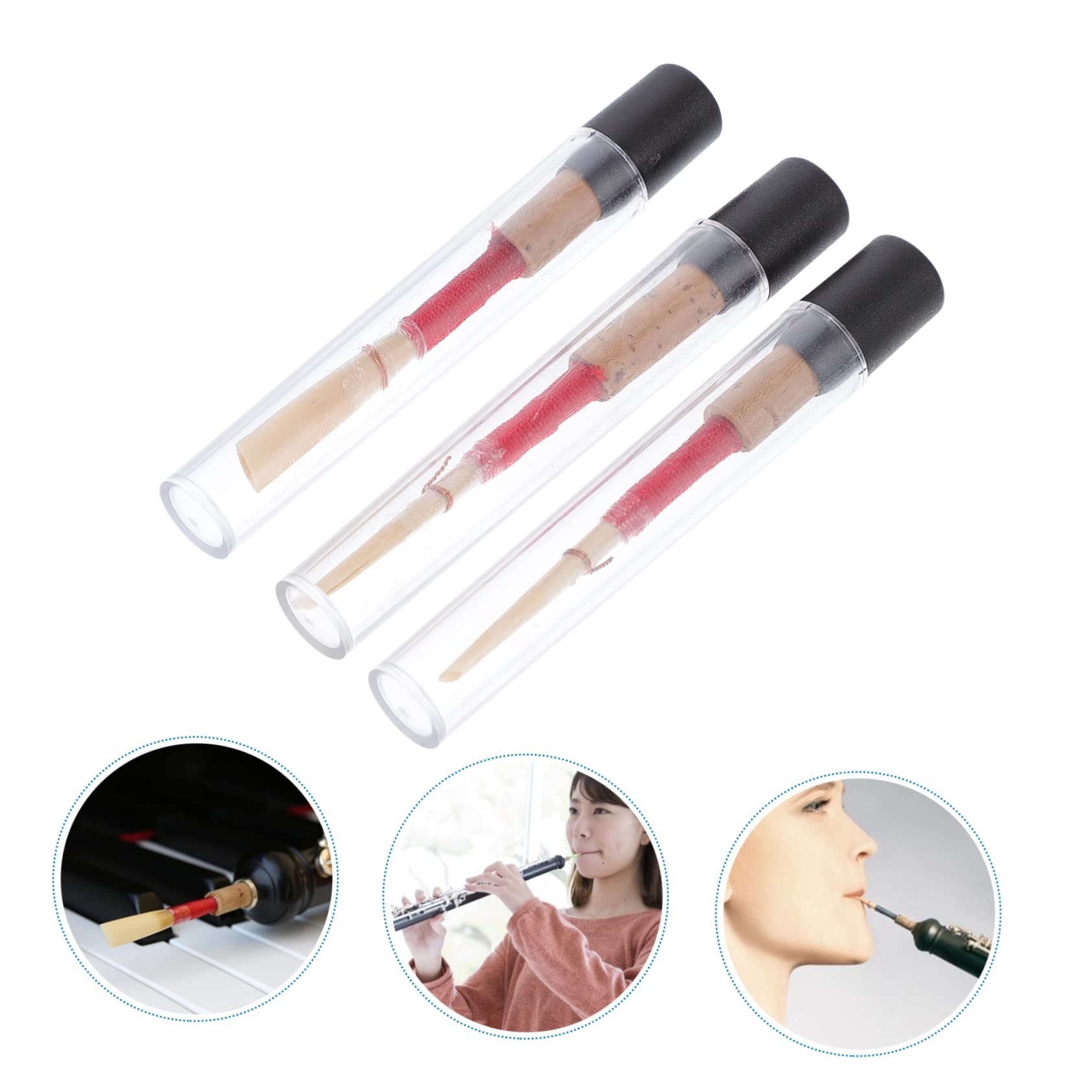 TOYANDONA 6pezzi Pz Ance Per Oboe Legno Accessori Artigianali Per Strumenti Musicali Design Compatto e Vibratione Ottimale Confezione Pratica Con Scatole Di Stoccaggio