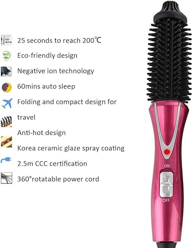 Miniatura 9 de Herramienta eléctrica para peinar el cabello: peine plegable para viajes, salón y uso doméstico