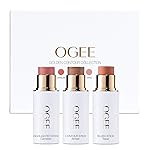 Ogee Face Stick Trio - Golden Contour Stick Makeup Collection - Certified Organic Bronzer, Blush Stick, and Highlighter Stick for a Flawless Look