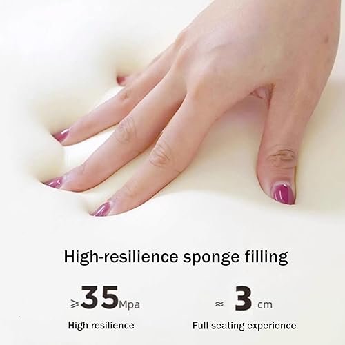 Miniatura 6 de Sillas de comedor, sillas de comedor de madera, silla de cocina con cojín de cuero, silla de negociación, taburete sin brazos para comedor, sala de