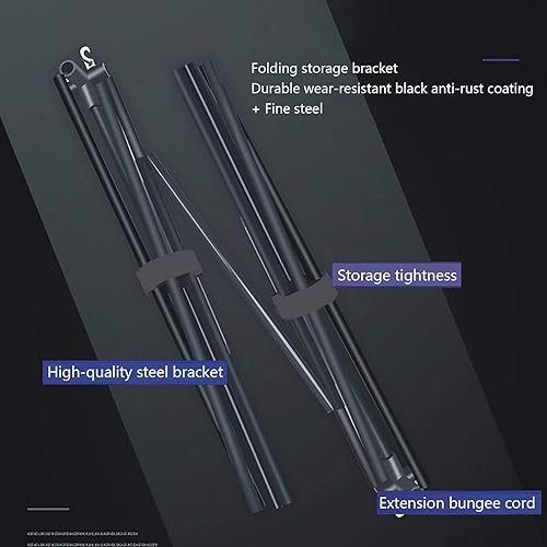 Miniatura 6 de Red de tenis de bádminton de 20 pies, altura y ancho, ajustable, juego de red deportiva portátil de voleibol para cancha interior y exterior, patio