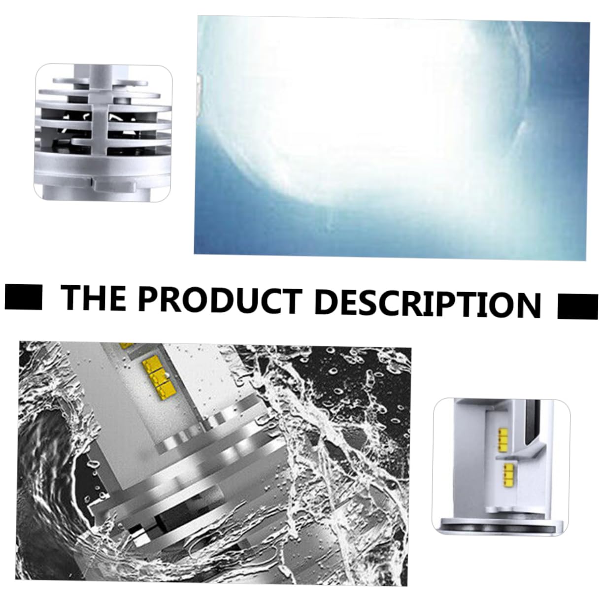 LED Energetica Chip Auto e 55w 5000lm 9003 6500k per H4 Led di Lampadine Lega Zes Alluminio , Efficienza Basso Consumo per Fari Anteriori Sinistro e Destro