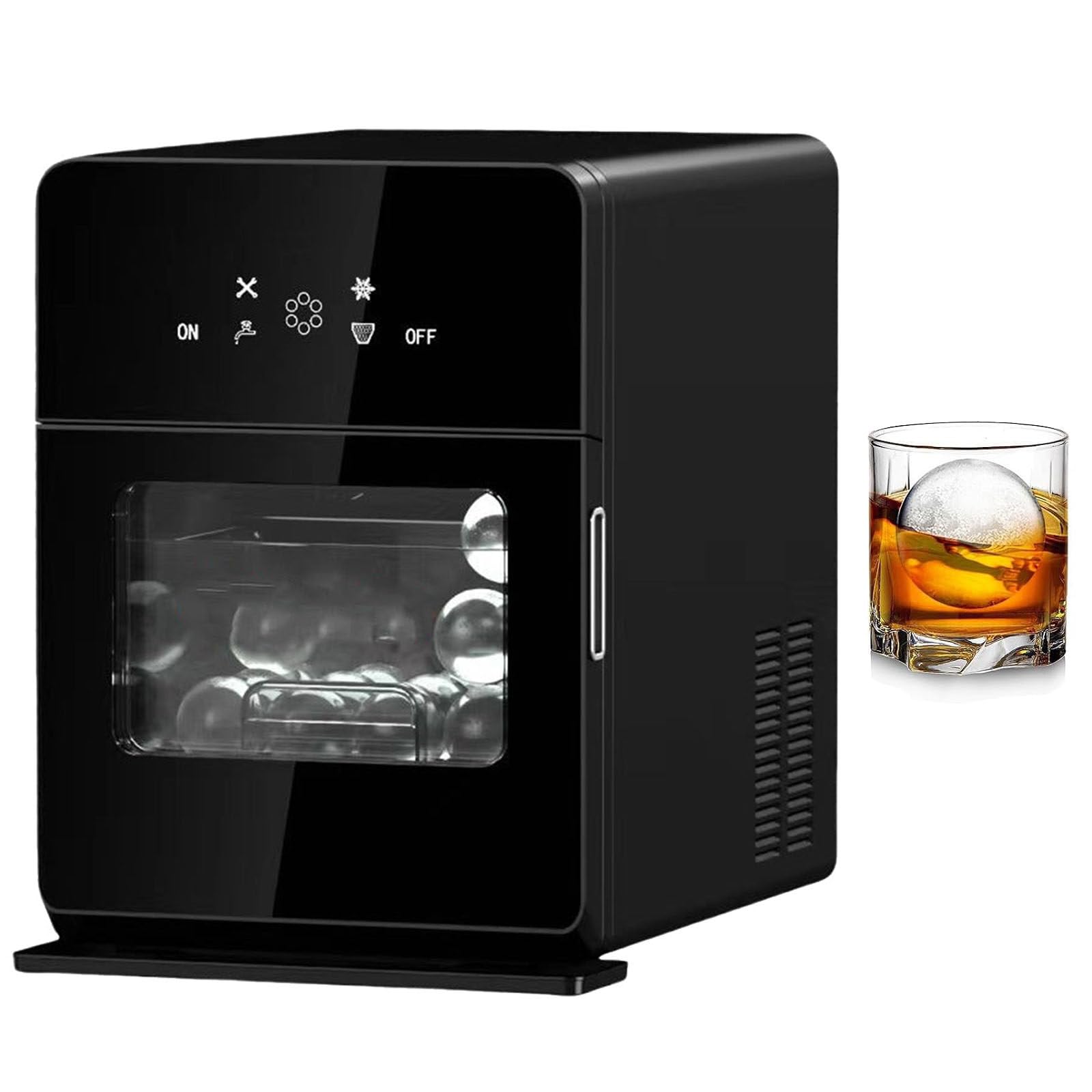 Produttore Portatile di Sfere di Ghiaccio, Macchina da banco per Palline 50 mm, Dispositivo Automatico per Bar casa Cocktail e Whisky