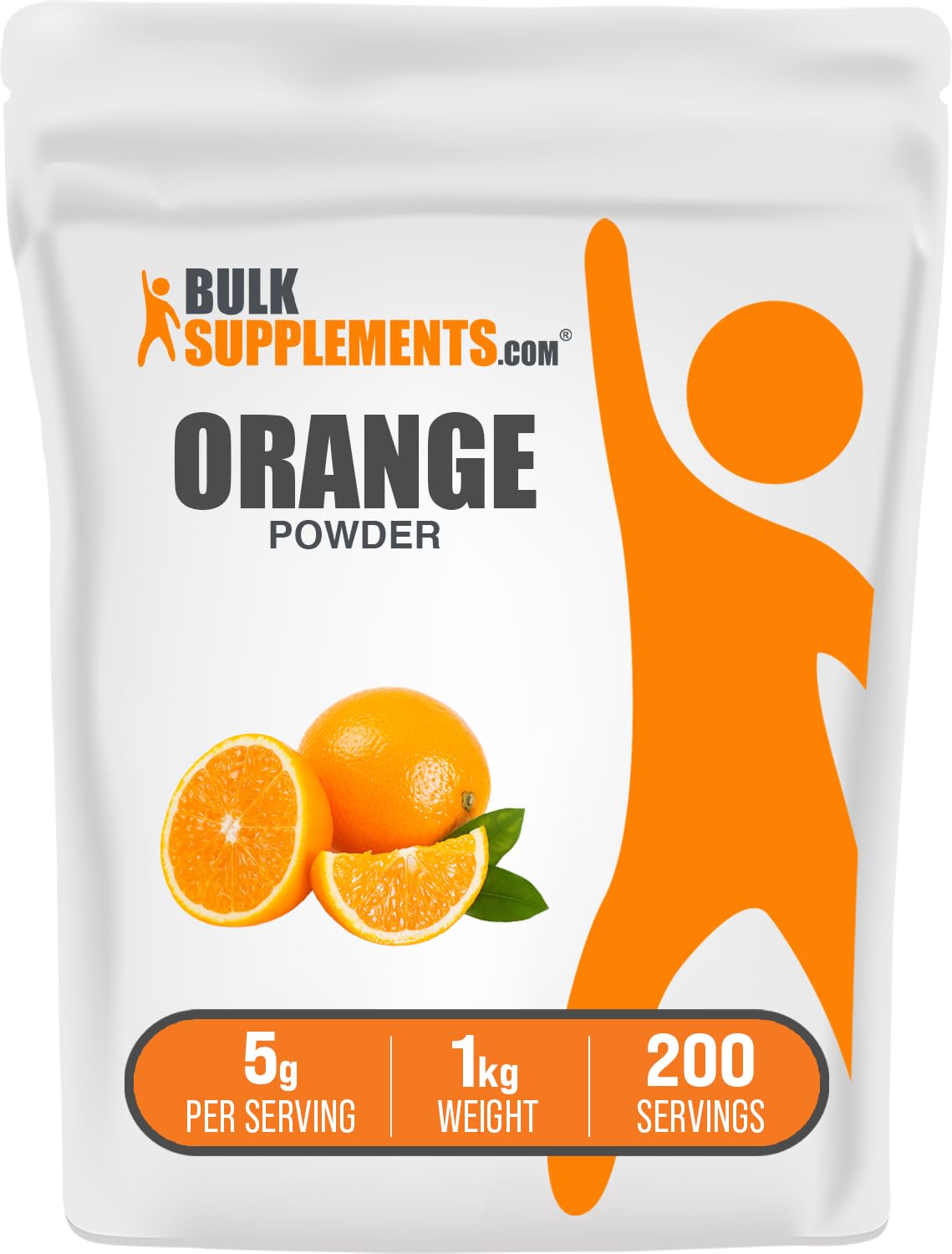 BulkSupplements.com Orange Powder - Orange Fruit Powder, Nutrient-Rich Flavoring - Gluten Free, 5g per Serving, 250g (8.8 oz) (Pack of 1) — Amazon image 7
