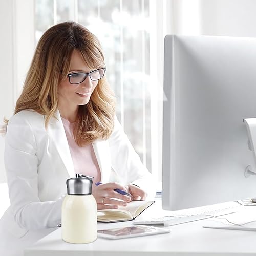 Miniatura 7 de Mini taza térmica de 10.15 onzas líquidas, a prueba de fugas, termo de viaje de acero inoxidable, botella de agua para bebidas en interiores y