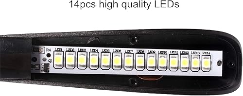 Miniatura 5 de Lámpara USB regulable, luz de teclado flexible, mini luz USB para portátil (14 cuentas LED, brillo ajustable de 3 niveles, interruptor táctil de