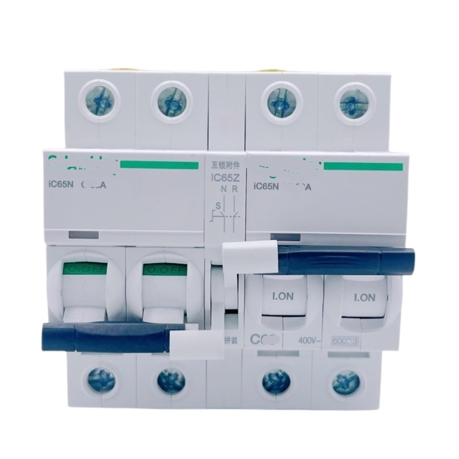 YAPOLQTNM 2P Interlocking air Switch Circuit Breaker Two-Way 220V Dual Power Automatic Transfer(10A)