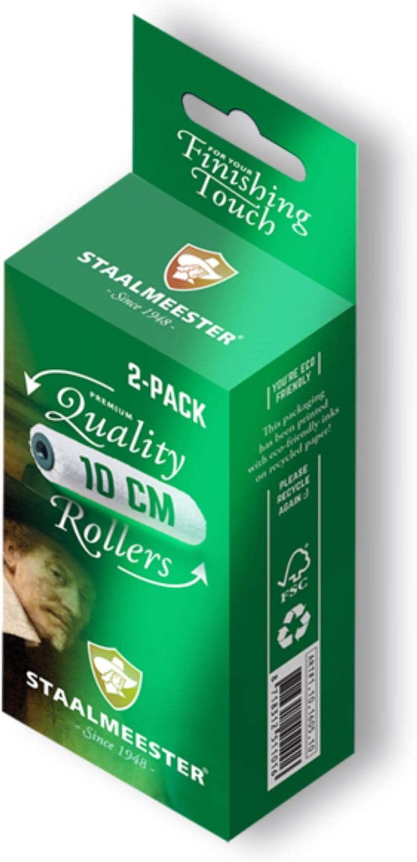 10cm Micro Fibre Roller-2 Pack