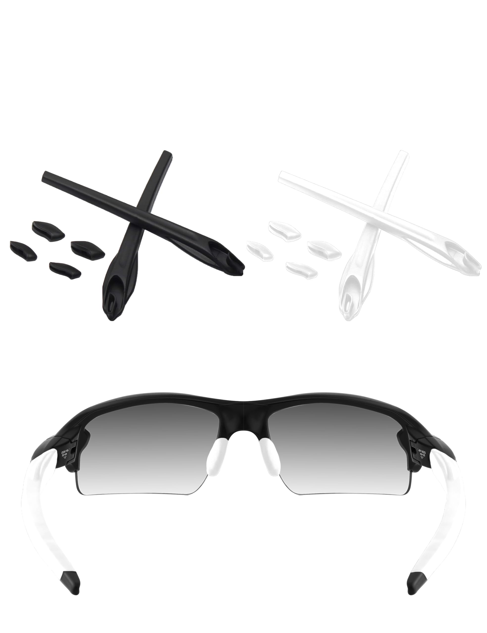 ToughAsNails Replacement Rubber Kits Ear Socks and Nose Pads for Oakley Flak 2.0 XL OO9188/Flak 2.0 OO9295 Sunglasses