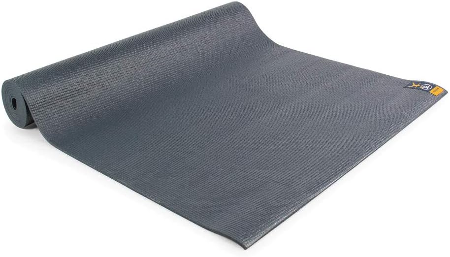 Yoga-Mad Warrior II Yoga Mat | 183cm x 61cm x 4mm | Non Slip Lightweight Exercise Mat | Perfect for Pilates, Yoga, Stretching, Home Workouts and General Fitness