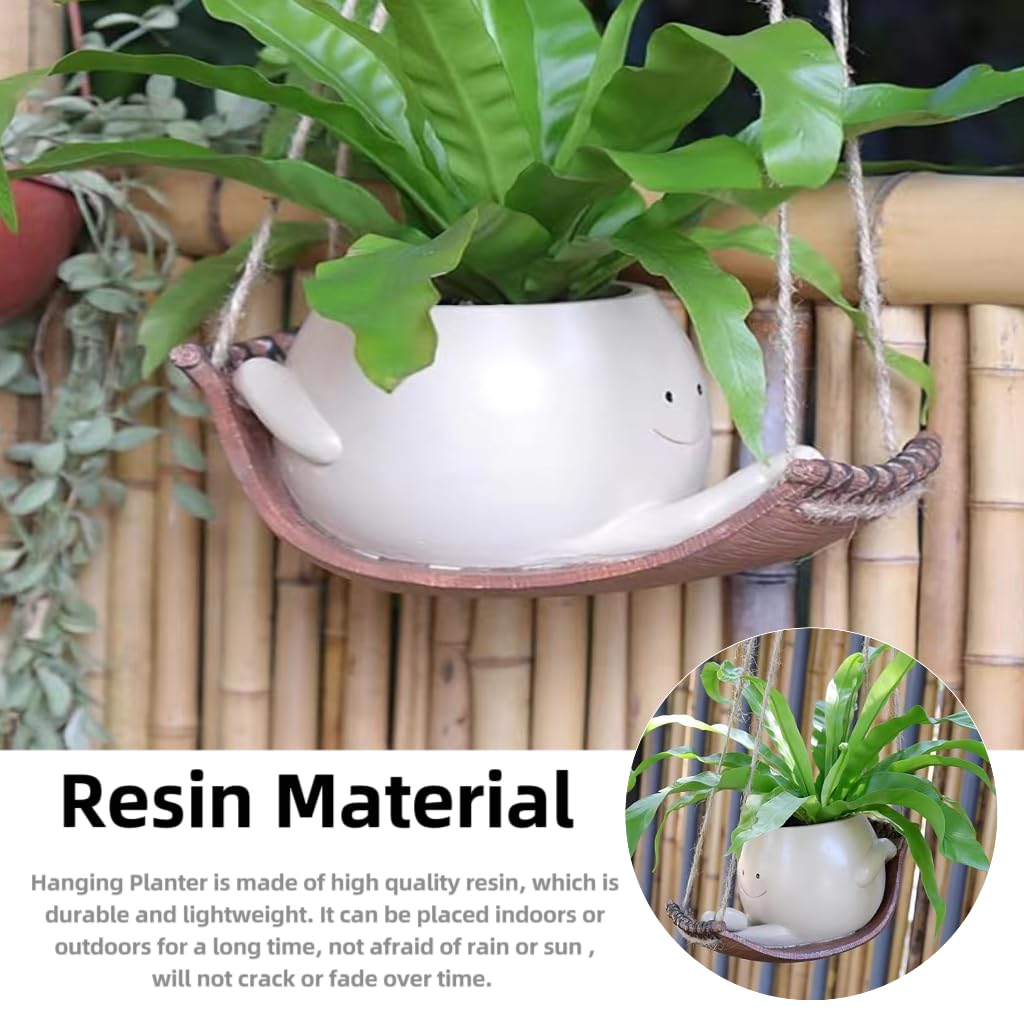 Maceta Con Cara Sonriente Para Silla, Macetero Colgante De Rina