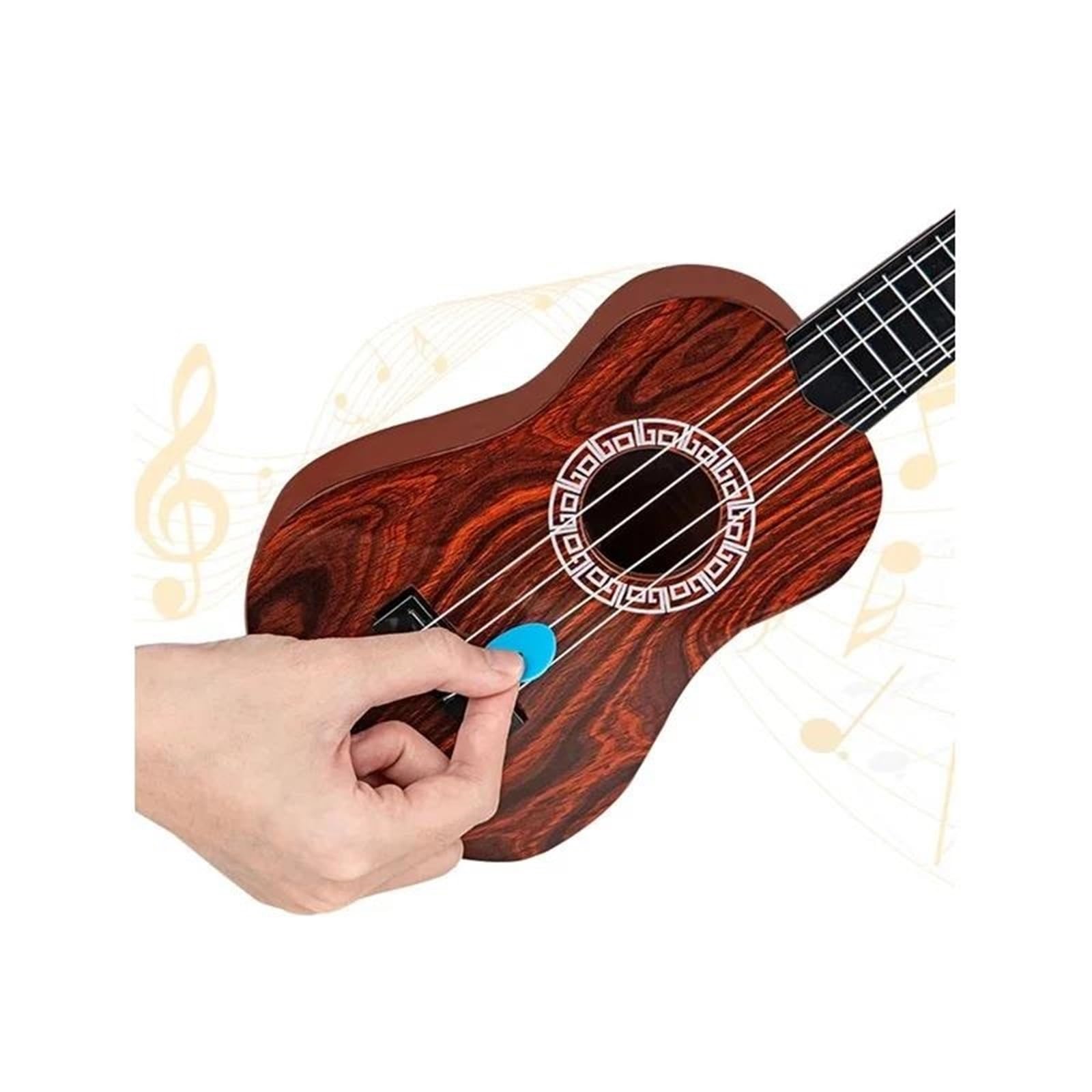 Ukulele Strumento Per Chitarra Classica Ukulele Adatto Ai Principianti Con Corde Regolabili E Plettri Inclusi(3/4)