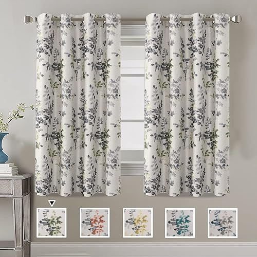 Miniatura 177 de H.VERSAILTEX Cortinas opacas de lino de 96 pulgadas de largo con aislamiento térmico para oscurecer la habitación, cortinas de lino con textura