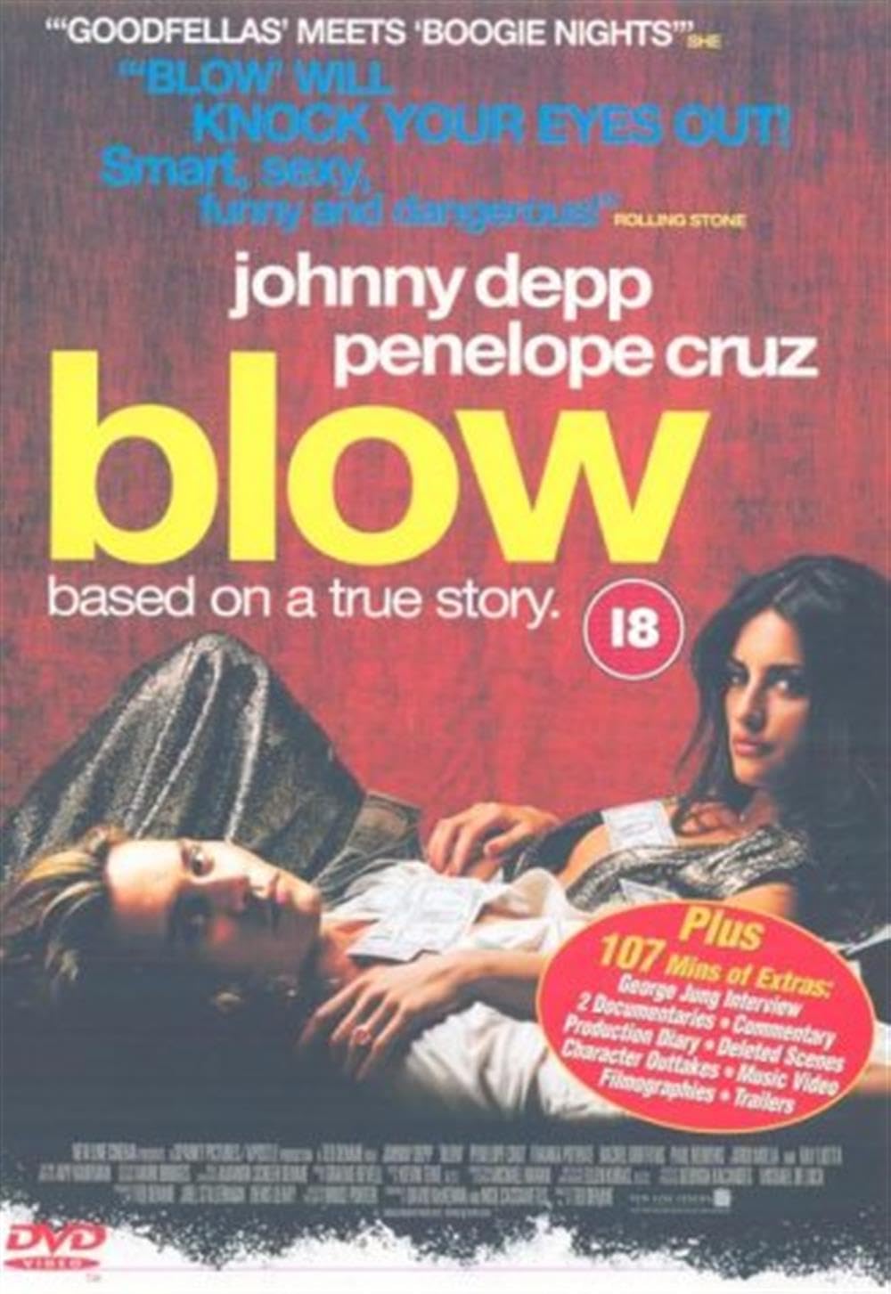 Blow DVD (2001) Johnny Depp, Demme (DIR) cert 18 Classic Movie Big Names