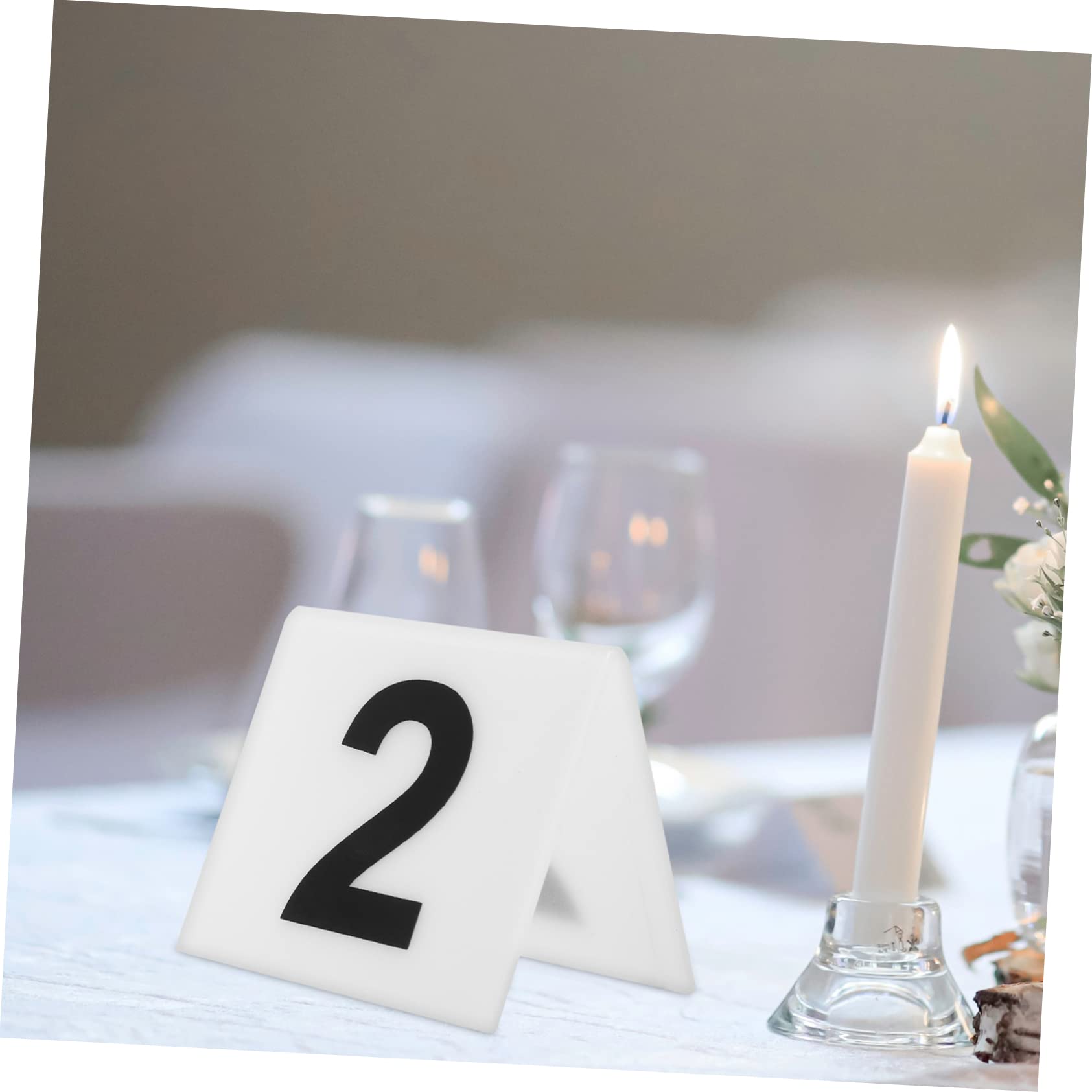 BESTOYARD 50stücke Doppelseitige Tischnummern Für Restaurants Kompakte Tischschilder Mit Klarer Für Veranstaltungen Und Partys Für Empfangsräume Und