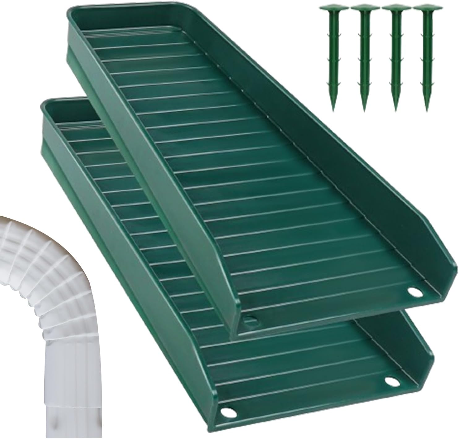 Downspout Splash Block,Rain Gutter Guard Tray Extender for Water