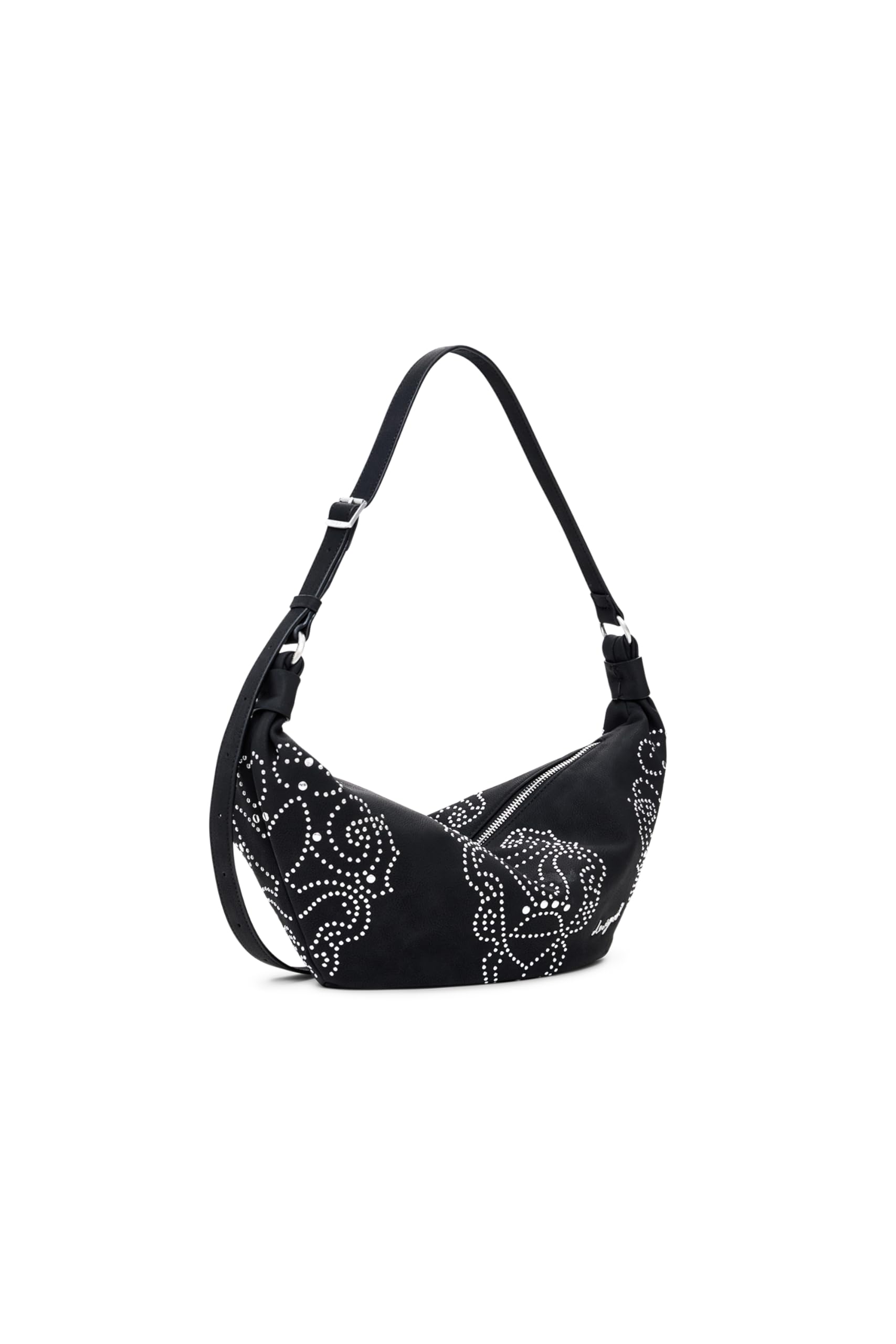 Desigual Damen Schwarz Umhängetasche Schultertasche Poker Face Munster 2.0 Crossbody Bag Black