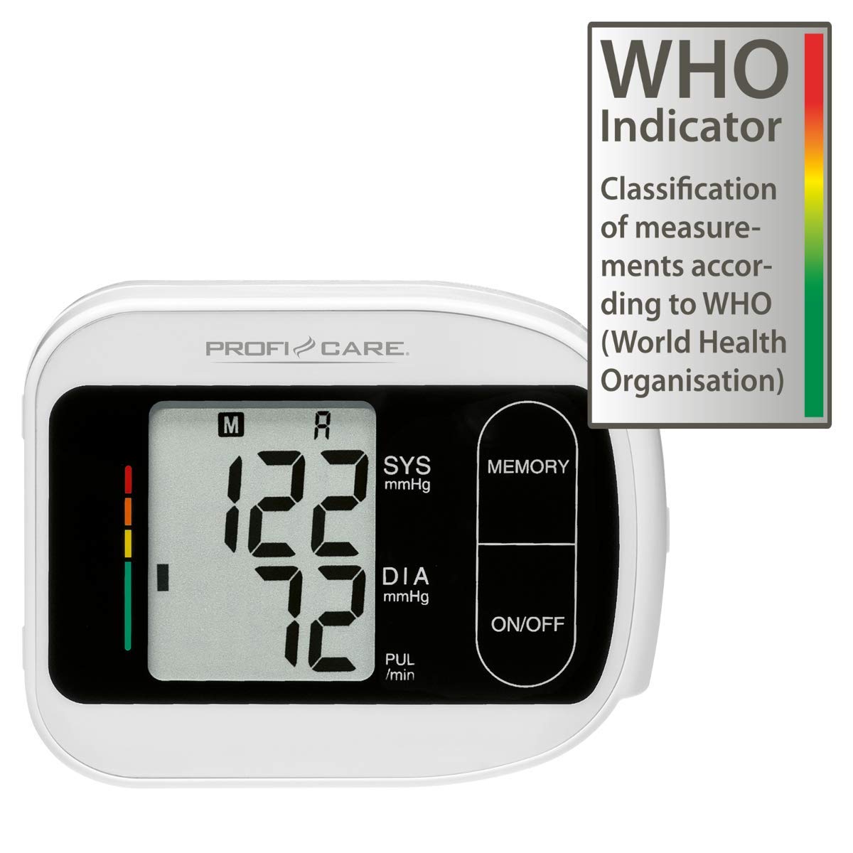 Profesional Care 330180 PC de BMG 3018 Tensiómetro de muñeca, vollautomatische de presión arterial y pulso