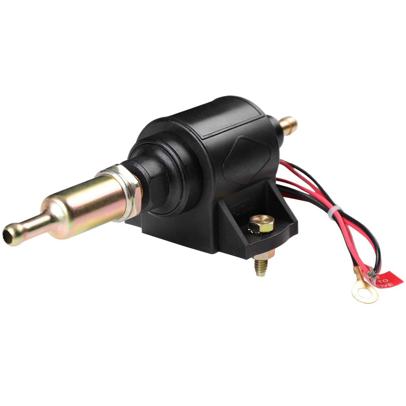 Photo 1 of 12V Universal Electric Fuel Pump Inlet and Outlet 5/16" 1-2A 28GPH 106LPH 2-3.5P.S.I. Low Pressure Inline Fuel Pump for Carburetor Gasoline Diesel Engines Lawn Mower