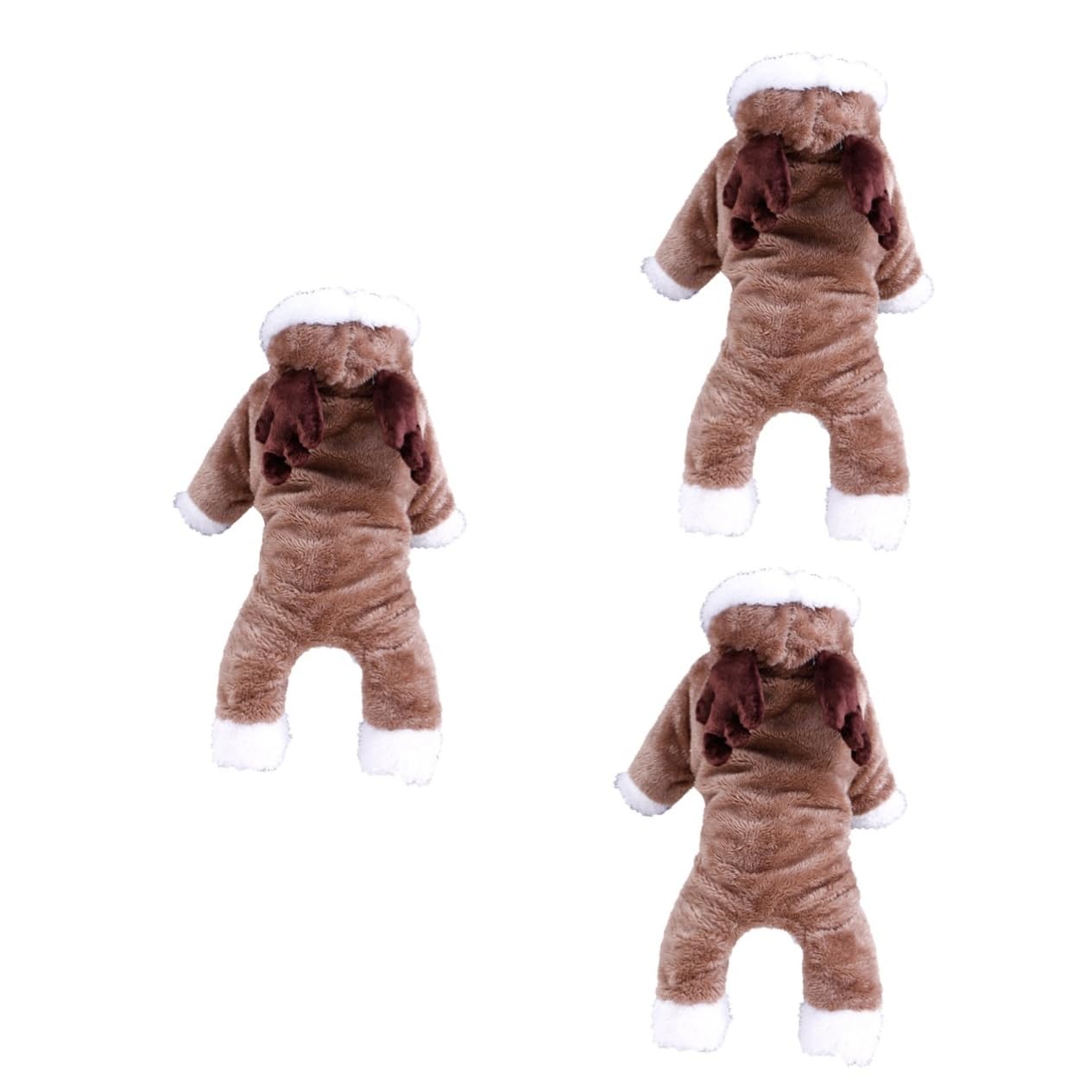 BESPORTBLE 3 Pz vestiti invernali per animali domestici cappotto cane piccolo cappottino cane piccolo abito felpe invernali felpe per cani panno per cani giacca con cappello