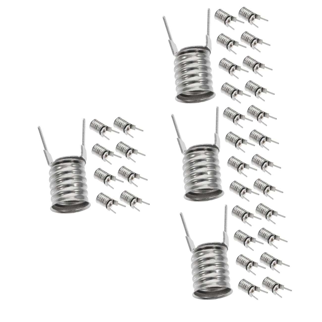 DOITOOL Lot De 4 Douilles À Vis E10 Pour Lampe Témoin Support Pour Ampoule 10 Pièces X 4