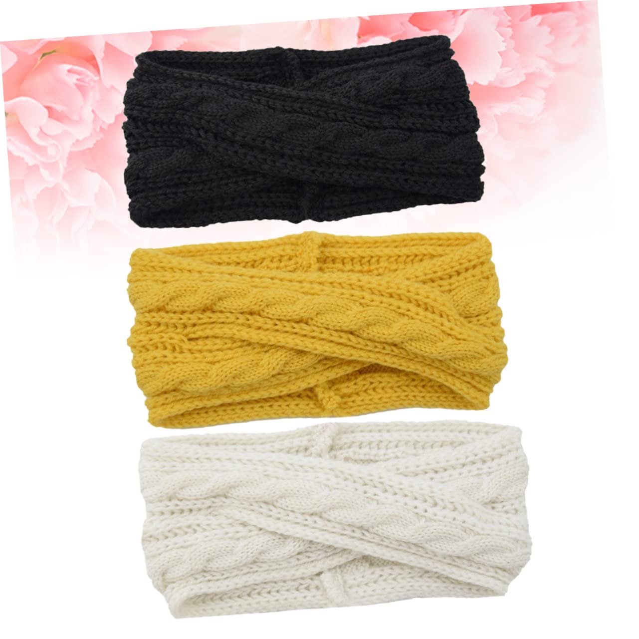 Didiseaon 9 Pz crochet fasce per le donne fasce di lana per le donne incrociata per da donna tenere caldo per copricapo