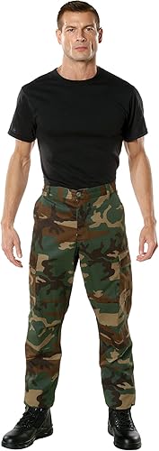 Miniatura 8 de Rothco - Pantalones tácticos de camuflaje estilo uniforme militar BDU, tipo cargo
