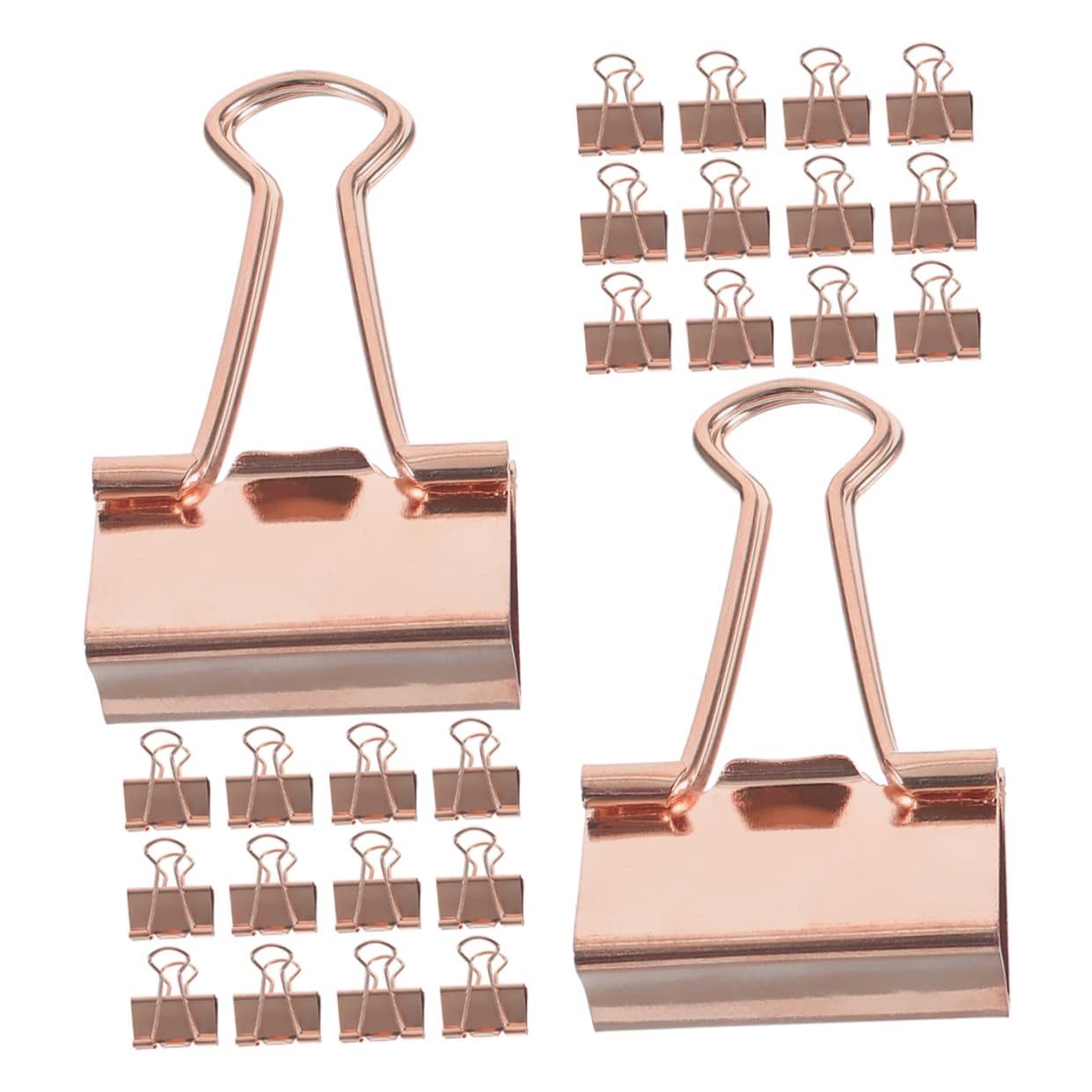 100pezzi Fermagli in Metallo Per Raccoglitori Oro Rosa Clip Per Documenti Organizer Per Ricevute e Quaderni Portadocumenti Robusto