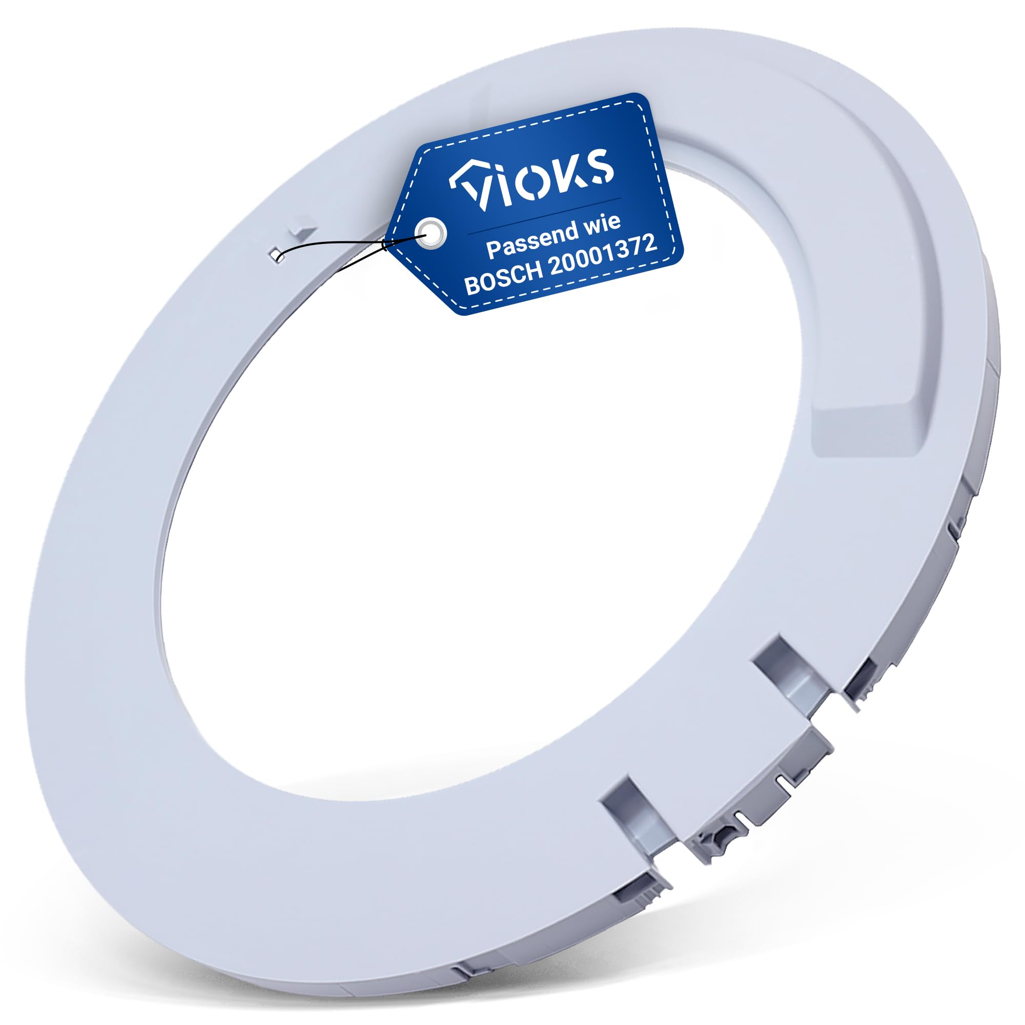 VIOKS Anello interno di ricambio per Bosch 20001372 00715019, telaio interno in oblò, telaio della porta interna, telaio della porta per vetro della porta in lavatrice con caricamento frontale