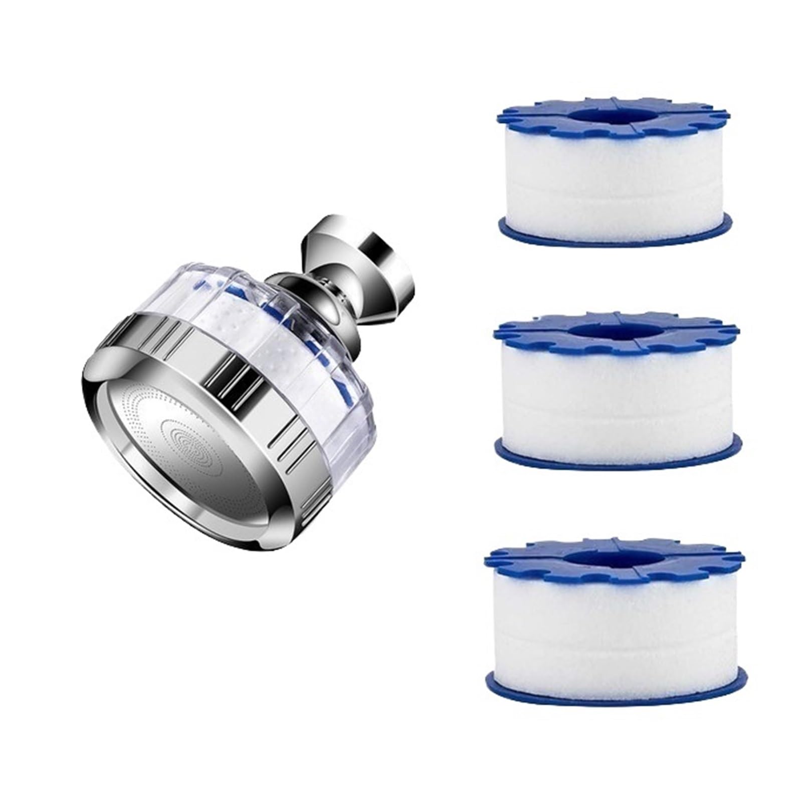 Adattatore Universale per Rubinetto da Cucina, ugello per Rubinetto da Bagno a Risparmio idrico con Filtro, connettore aeratore per Rubinetto, Testina spruzzatrice Anti-