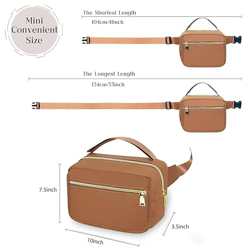 Miniatura 4 de printe Bolsa de pañales pequeña con cambiador portátil, paquete de pañales cruzado con bolsillo para toallitas, bolsa de cintura para mujer para