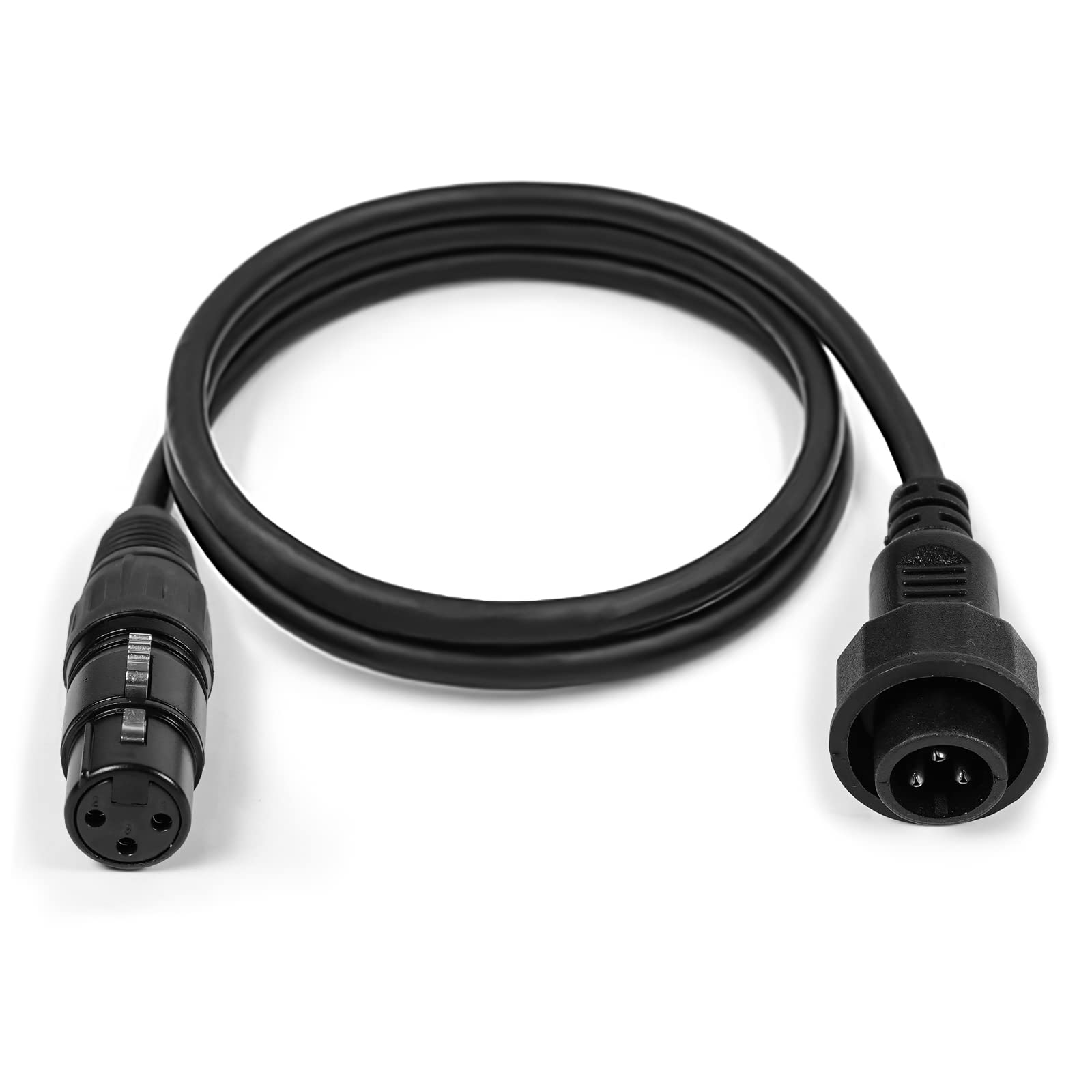 HOLDLAMP Waterproof Outdoor Stage Par Lights DMX Output Extension Cable, Black, (DMX line)