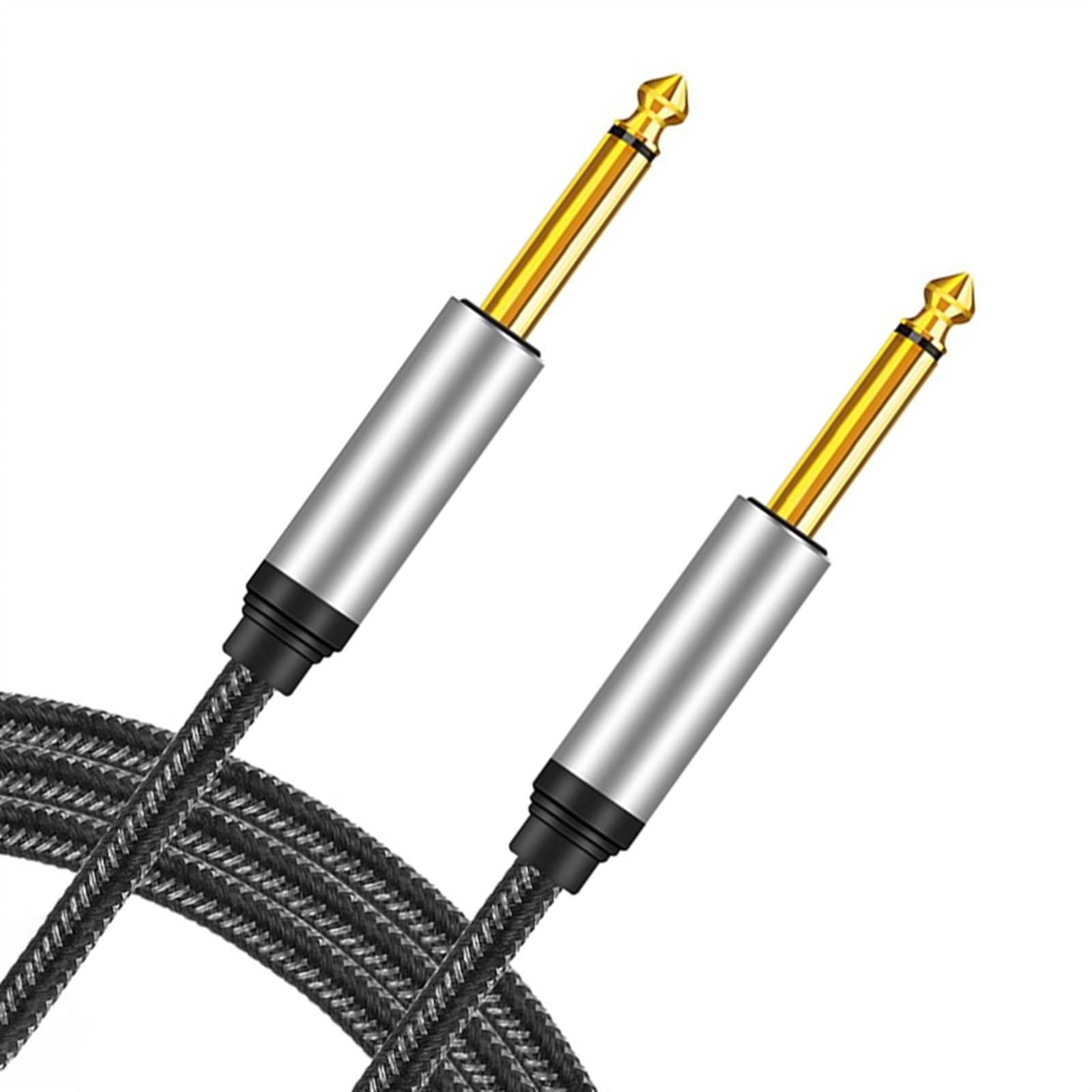 Kabel Audio Do Gitary Kabel audio instrumentu muzycznego 6,5 mm Duży dwużyłowy kabel połączeniowy męsko-męski 6,35 (Size : 8m)