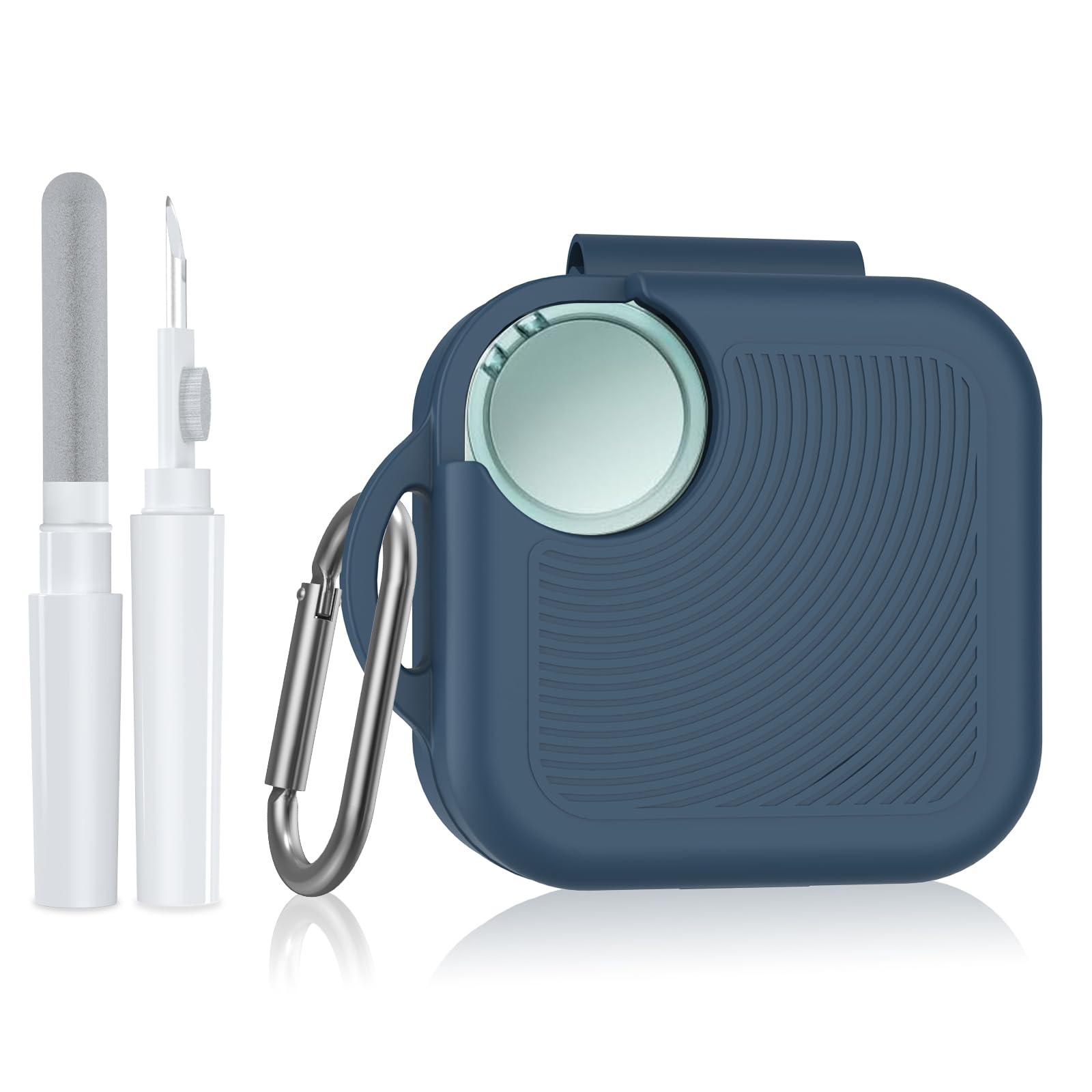 POZCIS for CMF Buds 2 Plus/CMF Buds 2 / CMF Buds Pro 2 Case Cover, Anti-Scratch Shockproof Soft Silicone Protective Case with Carabiner & Cleaner Kit