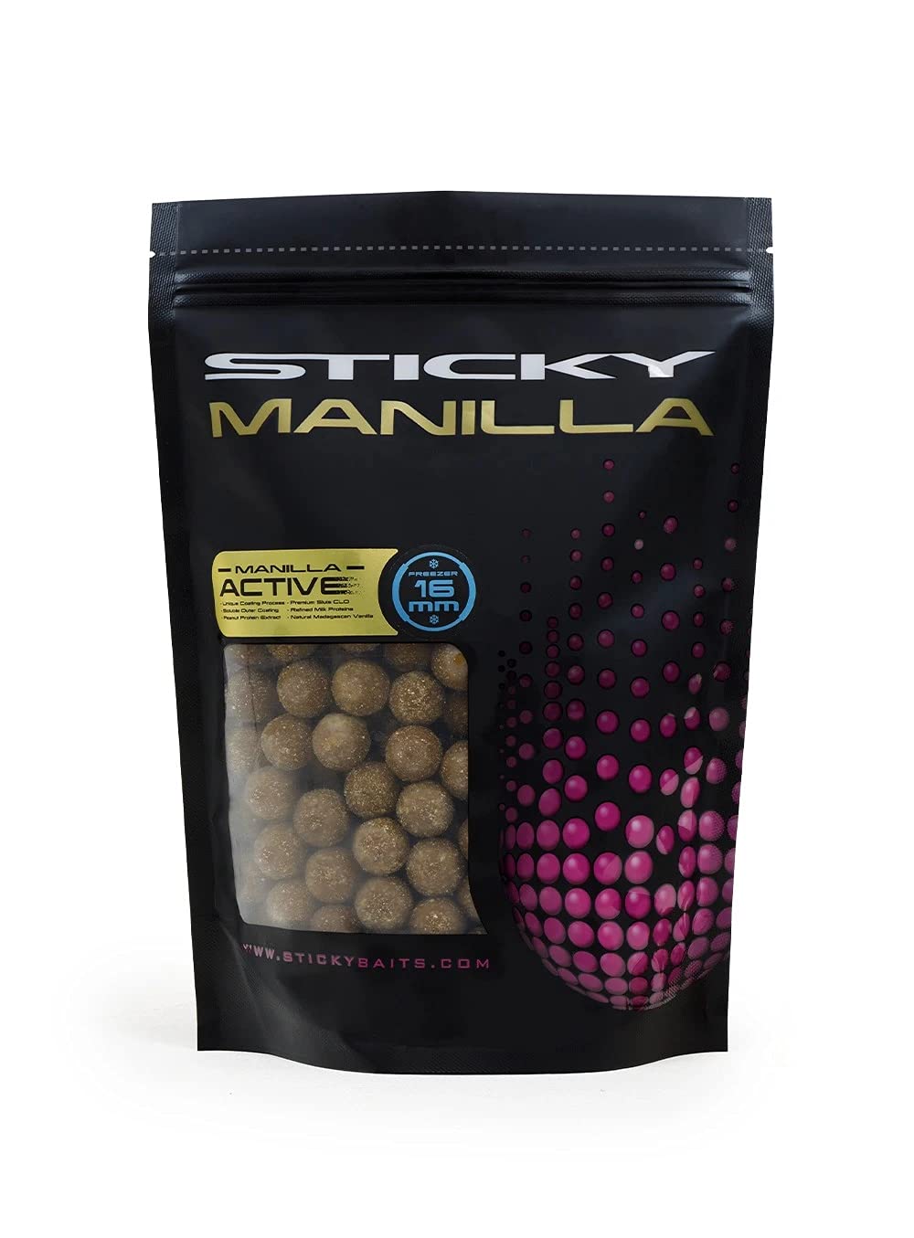 Sitcky Baits Manilla Active Freezer Boilies 1kg Bag 12mm