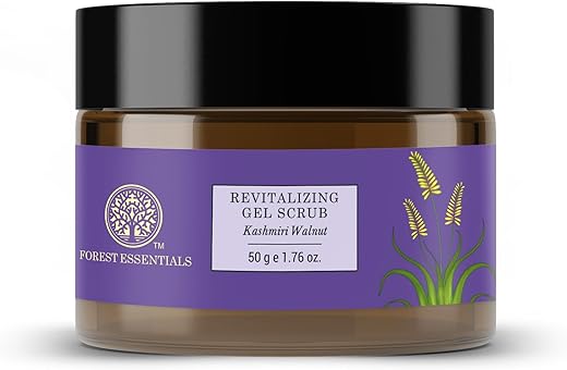 Forest Essentials Revitalising Kashmiri Walnut Gel Scrub 50g (Face Scrub)