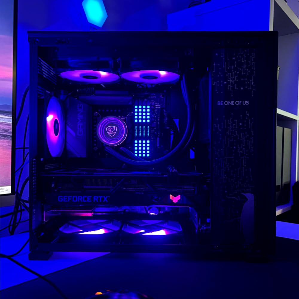 Caja PC SOBREMESA D41 STD SLIMBOOK | ATX/Micro ATX/Mini ITX | Pantalla Frontal | Vidrio Templado | Negra.