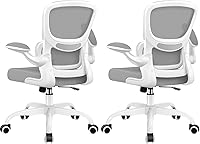 Vista 12 de Silla de oficina ergonómica, silla de escritorio de malla transpirable cómoda con soporte lumbar, silla de computadora, silla de escritorio