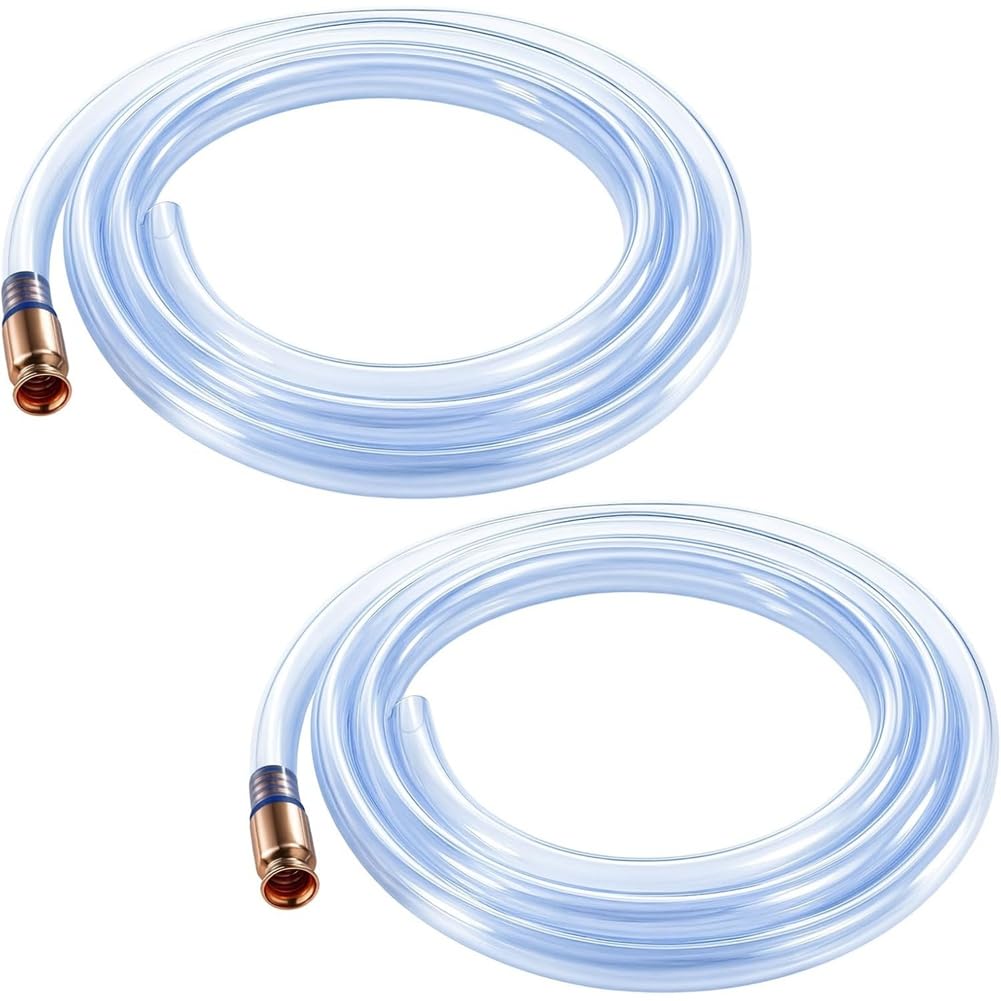 Aundhegrtt As Shown For Gasoline/Water Transfer Siphon Hose 1/2" 10Ft, Shaker Gas Siphon Pump Safety Self Priming Hose(2 Pack)