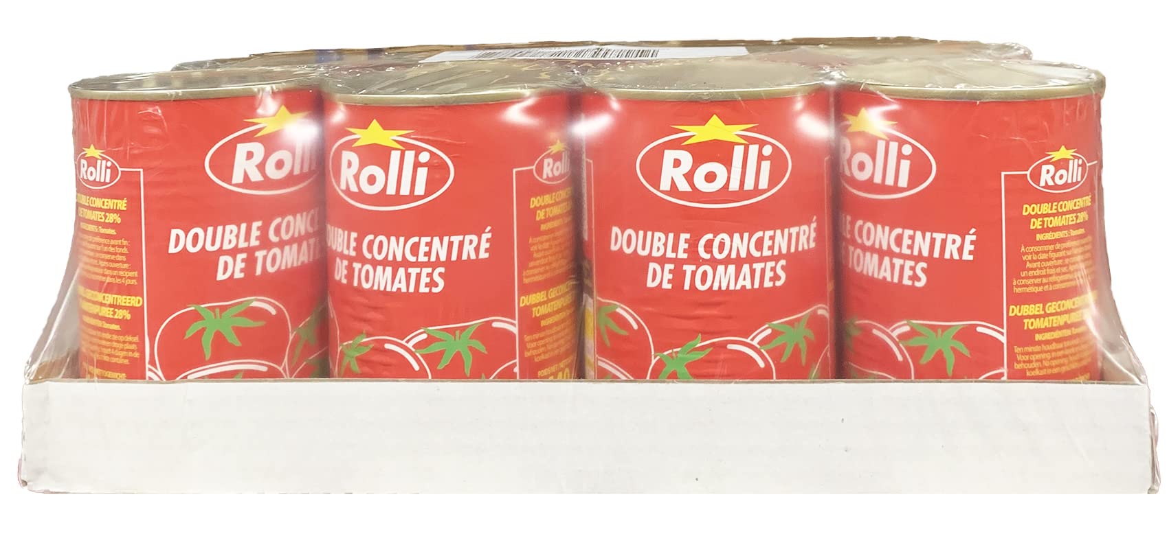 Concentré de Tomates français ROLLI 440g - Lot de 6, 12 et 24 - Livraison Gratuite France. - Expédition par la sté Bo Time (6)