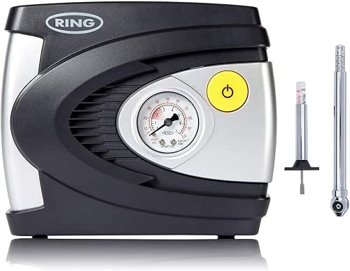 RING 12v Analogue Compressor + Analogue Tyre & Depth Gauge