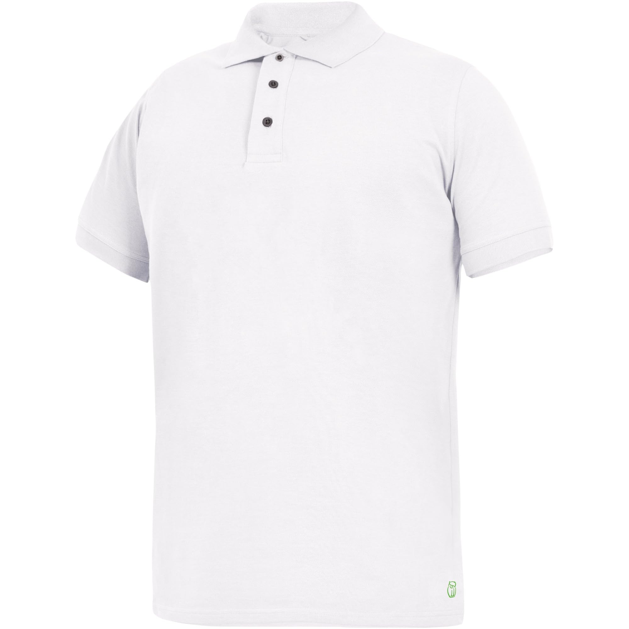 Leibwächter Classic Line Andi Polo-Shirt Herren, weiß Gr. 5XL, Herren Polo, Arbeitspoloshirt mit 3 Knöpfen, schnelltrocknend, Blickdicht, antibakteriell, Antigeruch, Antipilling