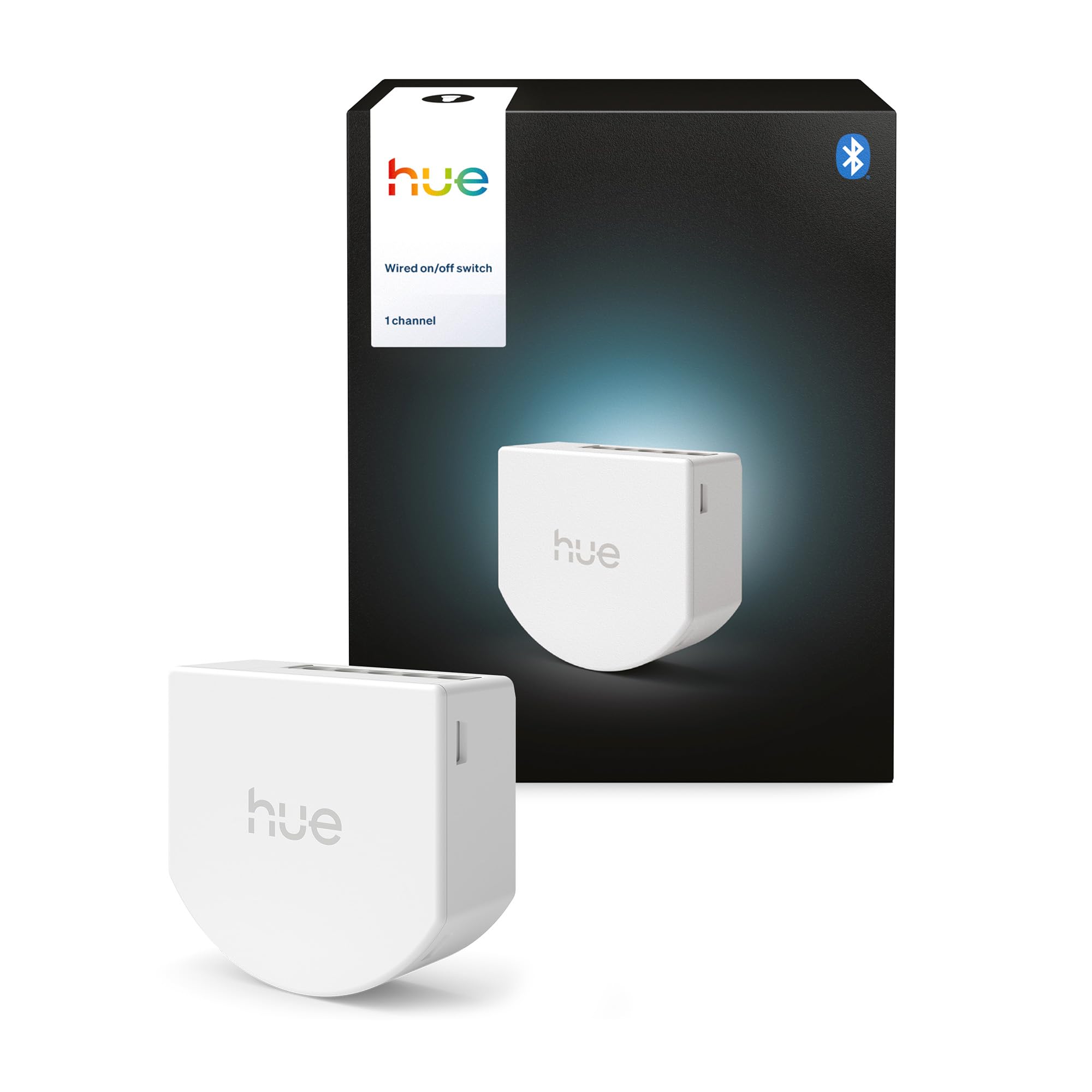 Philips Hue Interruttore On/Off con Cavo, 1 Pezzo, 1 Canale, per Luci non Smart, Timer e Programmi, Connessione affidabile, App, Comandi Vocali, Funziona con Apple Home, Google Home, Alexa