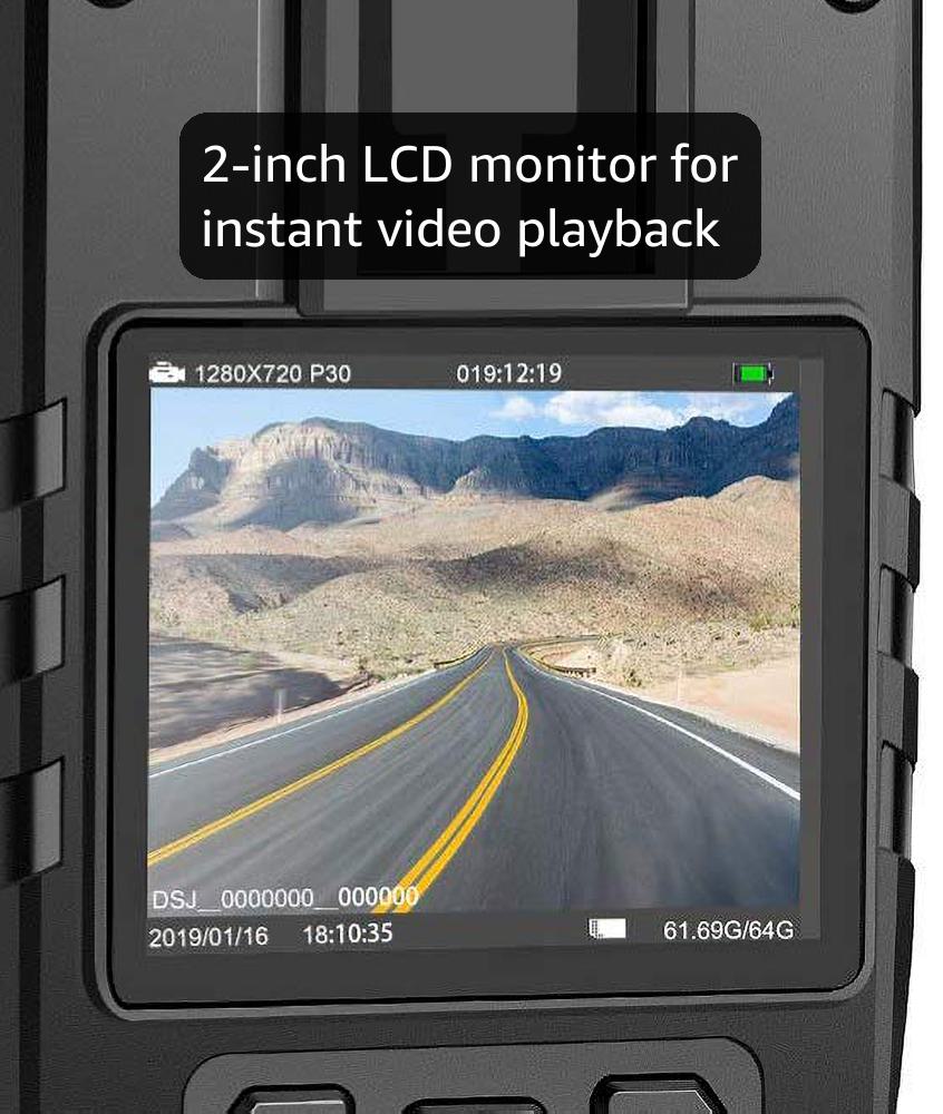 CammPro I826 1296P HD Police Body Camera,128G Memory,Waterproof Body Worn Camera,Premium Portable Body Camera with Audio Recording Wearable,Night Vision,GPS for Law Enforcement