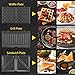OSTBA 3-in-1 Sandwich Maker with Removable Plates, Panini Press, Waffle Maker, Non-Stick, 750W Compact Breakfast Grill for Sandwiches, Waffles, Steak, Black